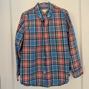 Boys Boden plaid shirt - size 8-9